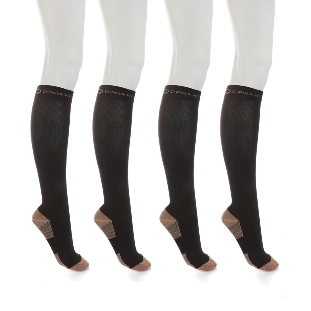 Copper Fit™ Knee-High Compression Socks 4-pack 581211/595126-J