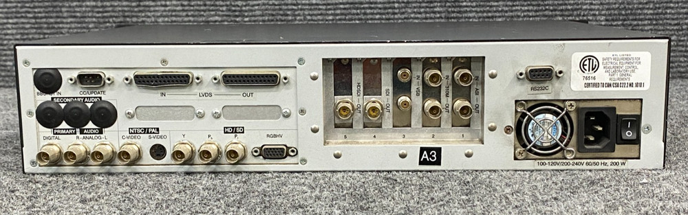 Sencore IRD 3384 ATSC Receiver Decoder w/ Power Cord