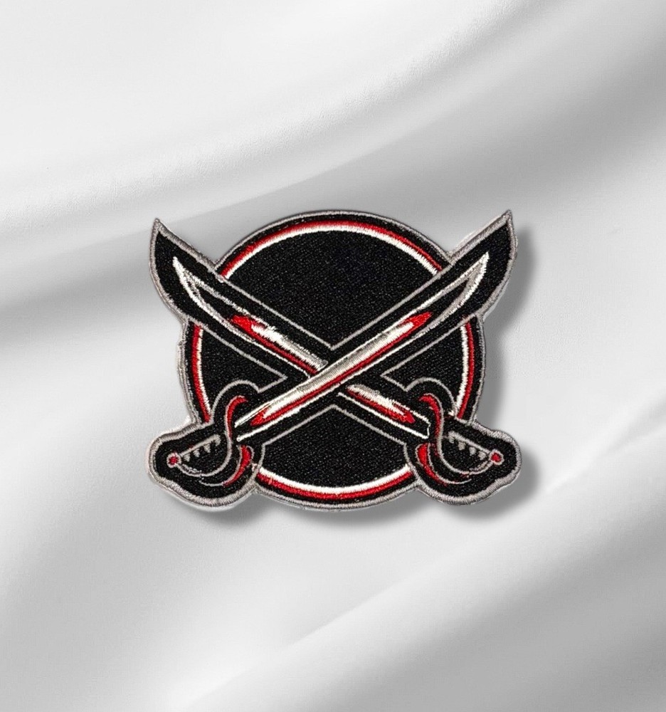 Embroidered Buffalo Crossing Sabres Throwback Patch