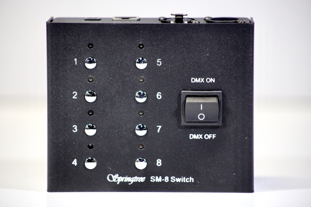 Springtree SM-8 DMX Control Station 8-Scene Recorder Switch Open Box