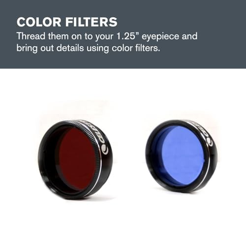 AstroMaster 8-Piece Eyepiece & Filter Accessory Kit - Includes Two 1.25”