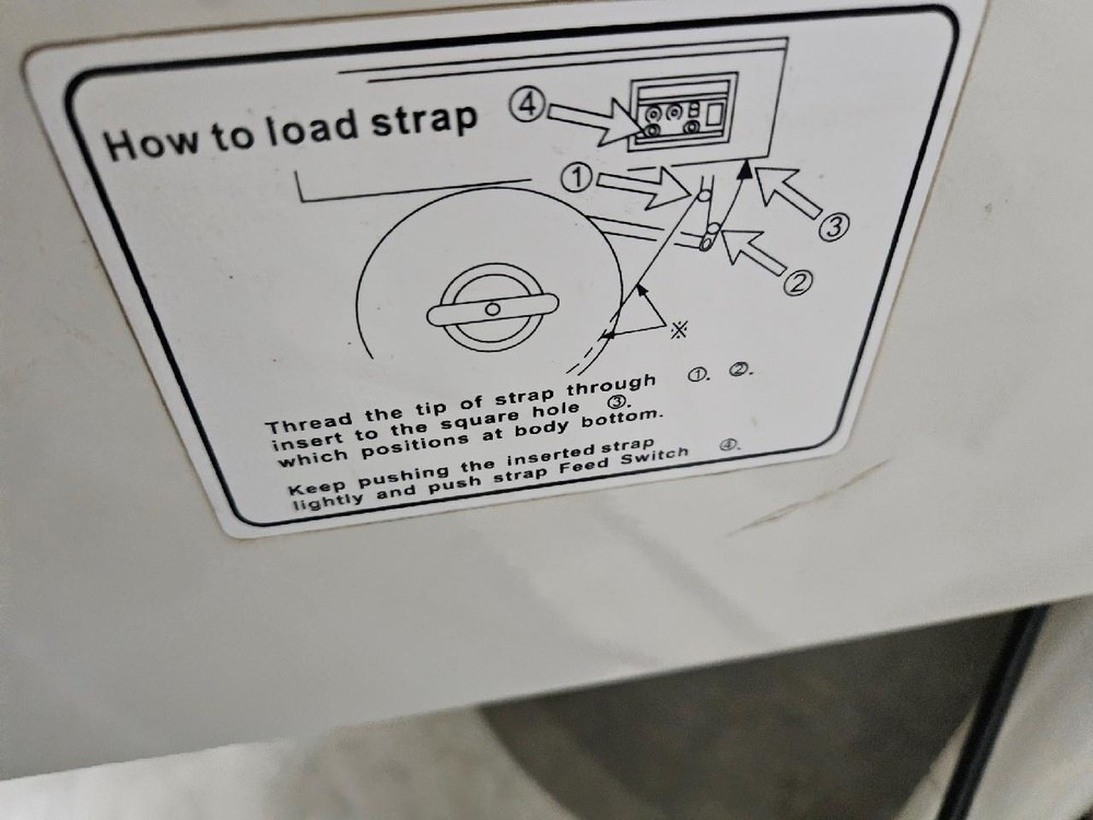 STRAPACK STR-1 SEMI-AUTOMATIC STRAPPING MACHINE BINDING STANDARD ON WHEELS