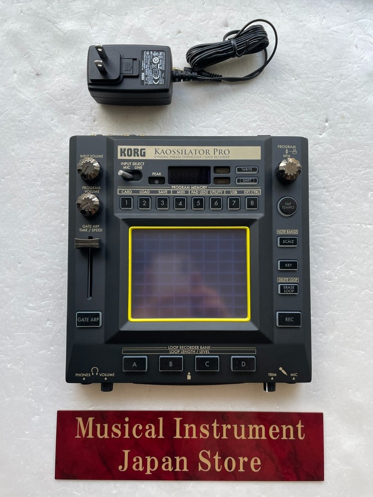 Korg Kaossilator Pro KO-1 Pro Synthesizer Loop Recorder with Adapter