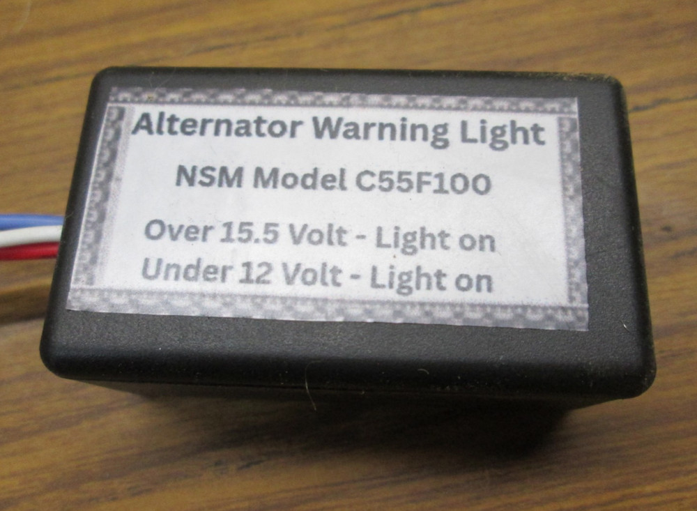 One Wire Alternator / Battery High Low Voltage Warning Light Module