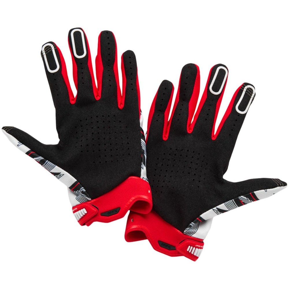 100% Ridefit 2 Gloves - Red - Medium 10046-00012