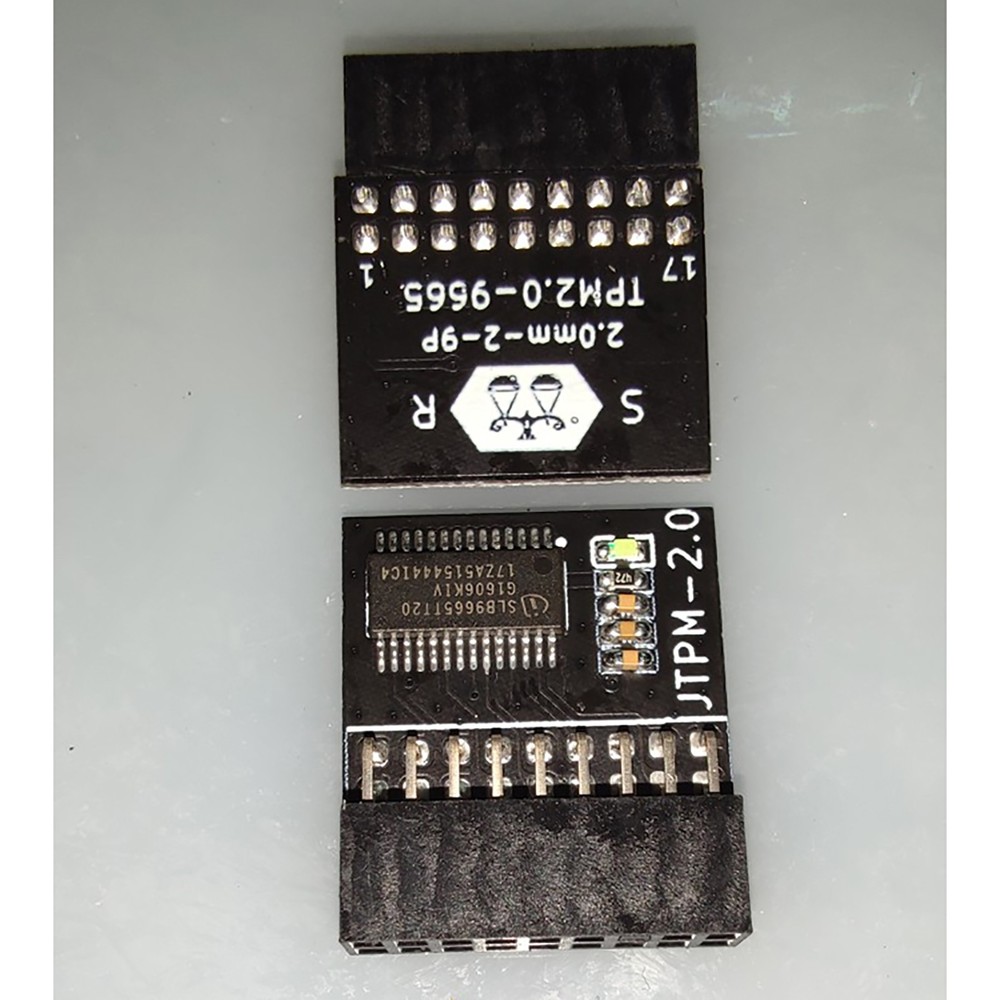 For Infineon TPM TPM2.0 Module ASRock TPM Security Module (18-1 Pin) Win11