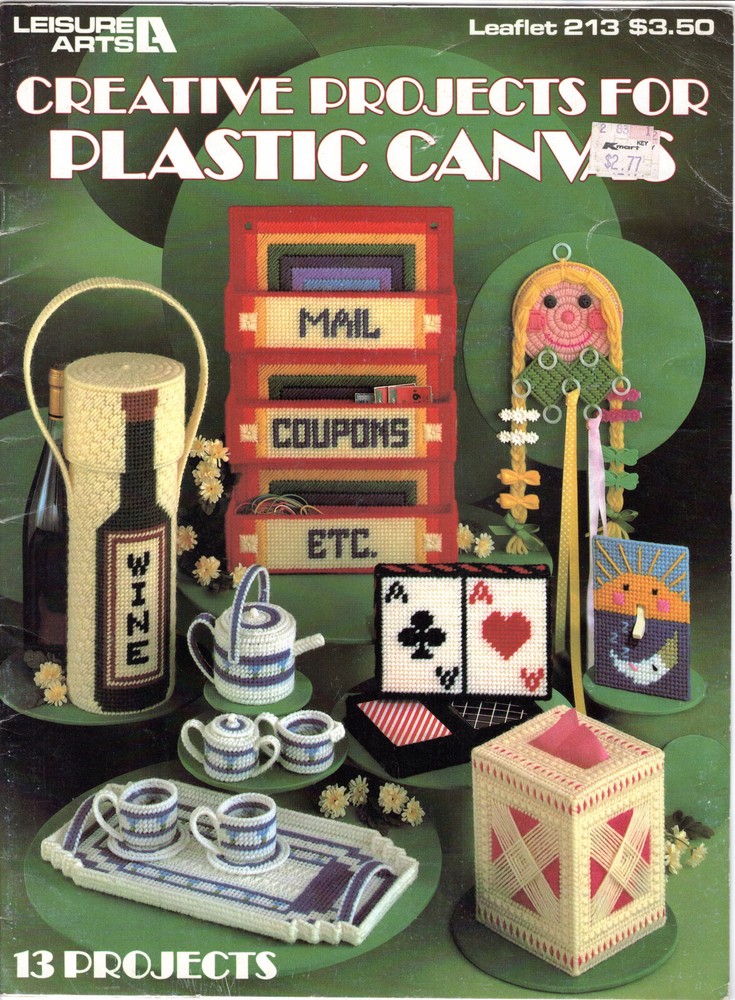 Creative Projects for Plastic Canvas" ©1982 Leisure Arts Needlepoint Leaflet 213