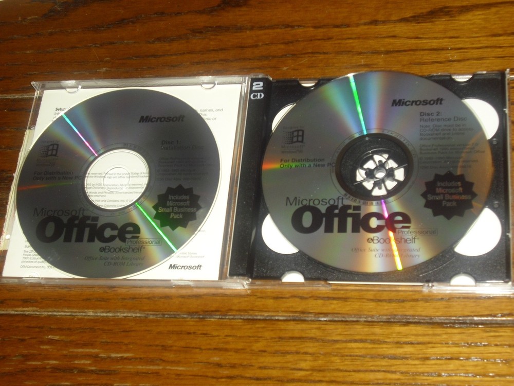 Microsoft Office Professional & Bookshelf for Windows 95