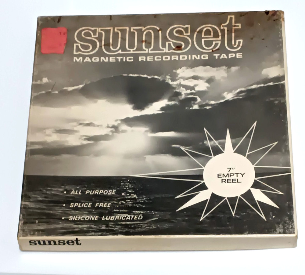 Sunset 7" Empty Reel for 1/4" audio tape. In box
