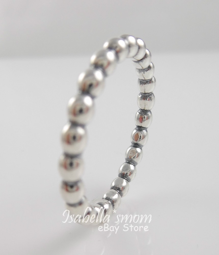 CLOUD NINE Authentic PANDORA Silver STACKABLE Bubble BAND Ring 190381-54 NEW 7