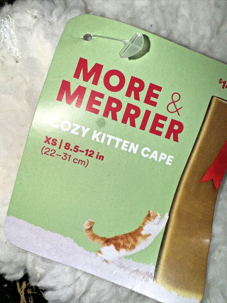 Cozy Kitten Cape Jacket by More & Merrier NWT white