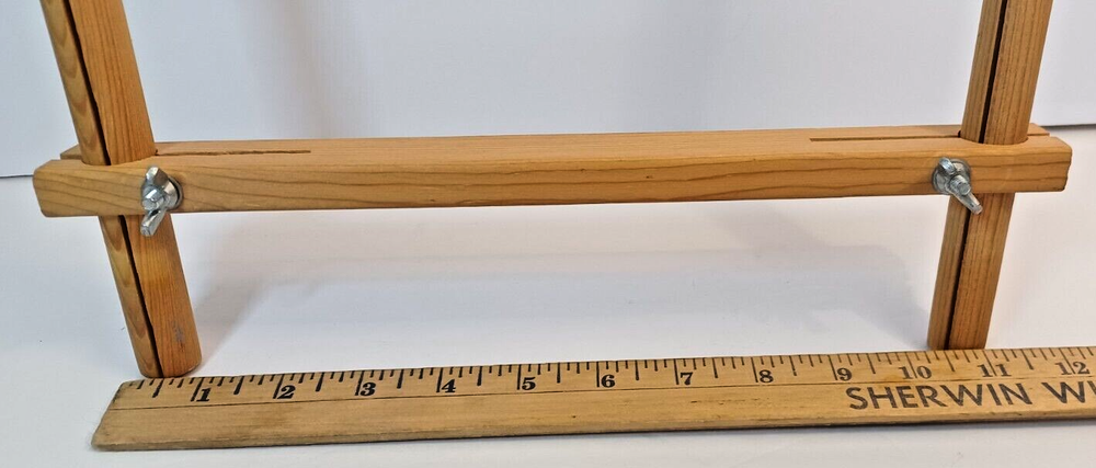Wooden Adjustable Needlepoint Embroidery SCROLL FRAME 21" Max