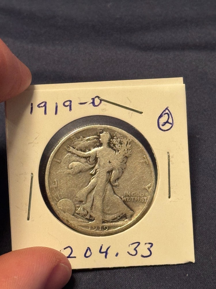 1919 D Walking Liberty Half Dollar