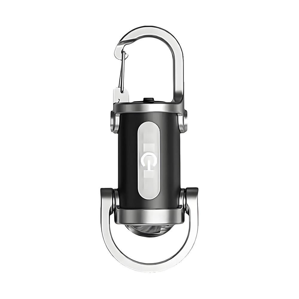 2PCS Portable Rechargeable Bright Keychain Flashlight Charger,Emboadlie Mode AE