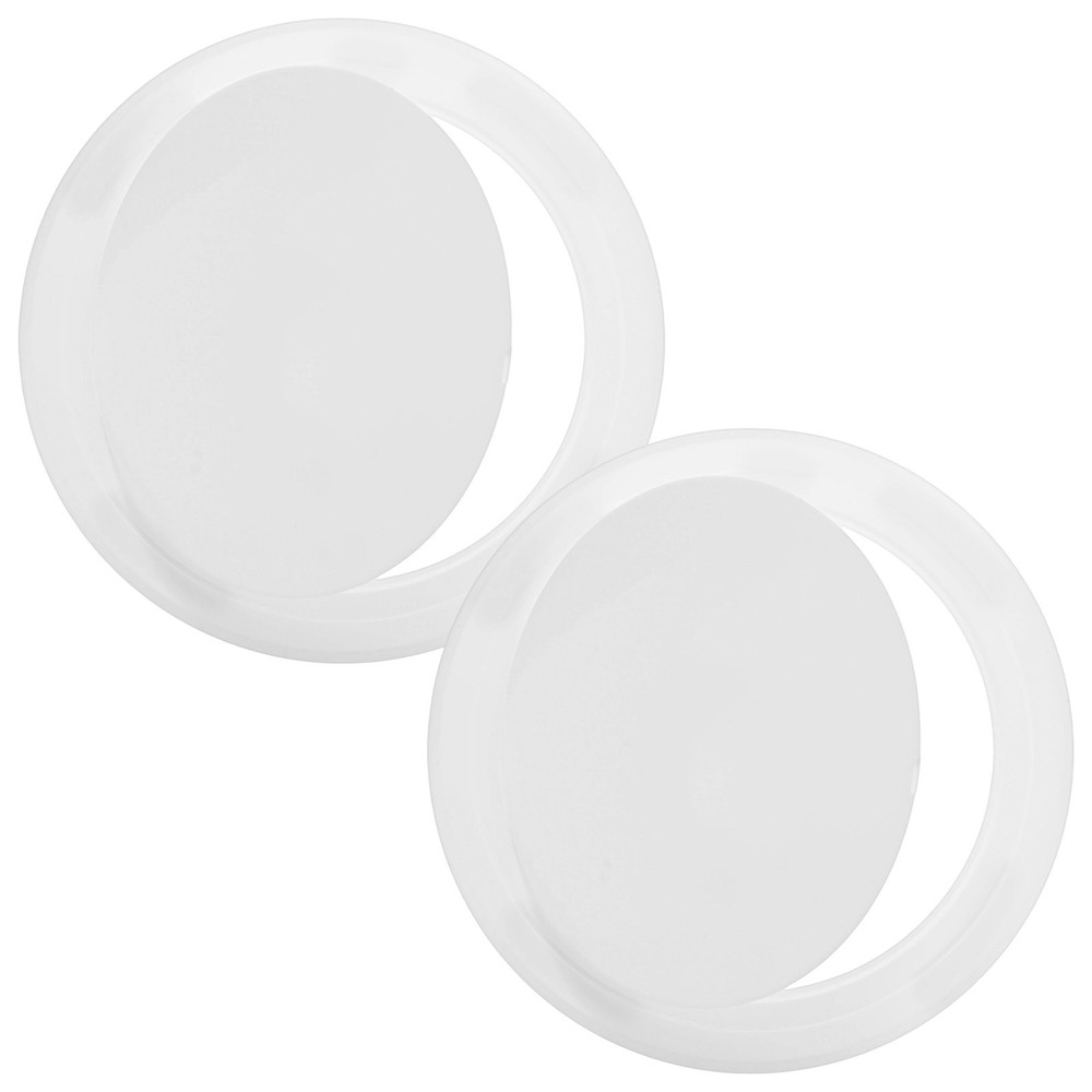2-Pack Access Panel for Drywall, 6x6 Inch Round Plastic Removable [White]