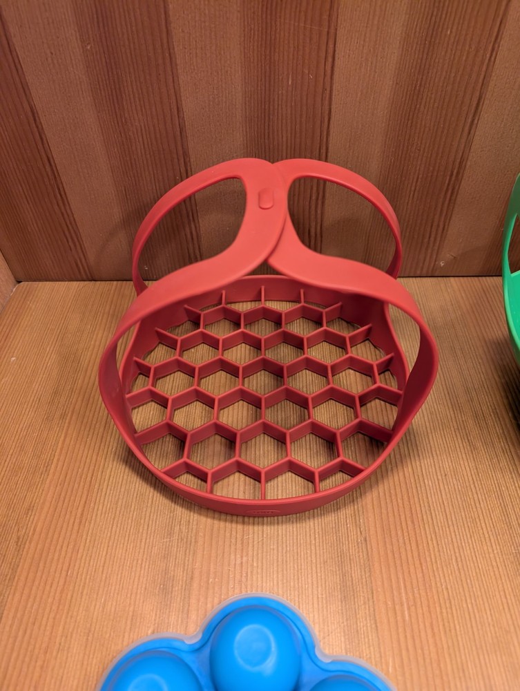 Instant Pot Silicone Accessory Lot - Egg Bite Molds Lifter False Bottom Strainer