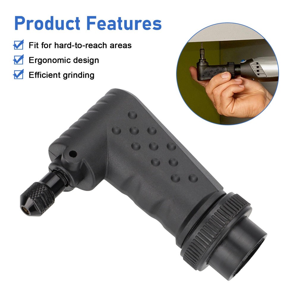 Right Angle Converter Adapter Kit Rotary Tool Attachment For Dremel Accessory