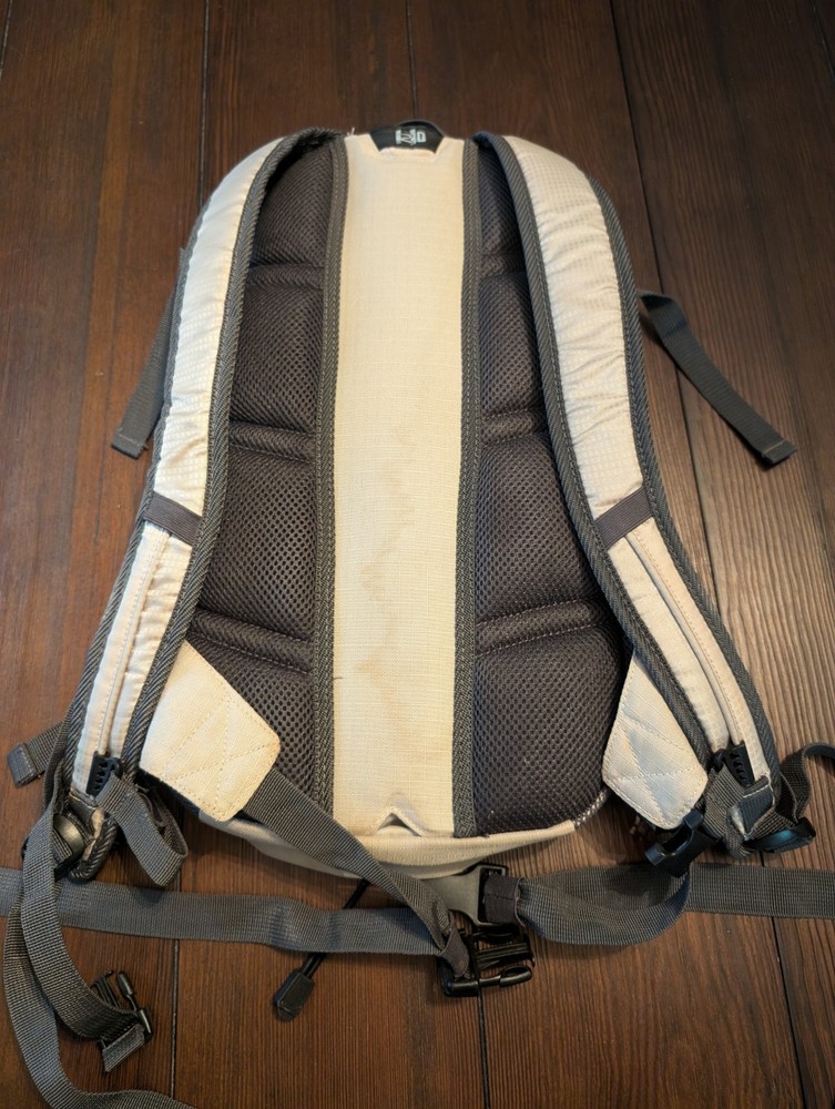 Quest Teal White Hydration Backpack Adjustable Straps NO Bladder READ