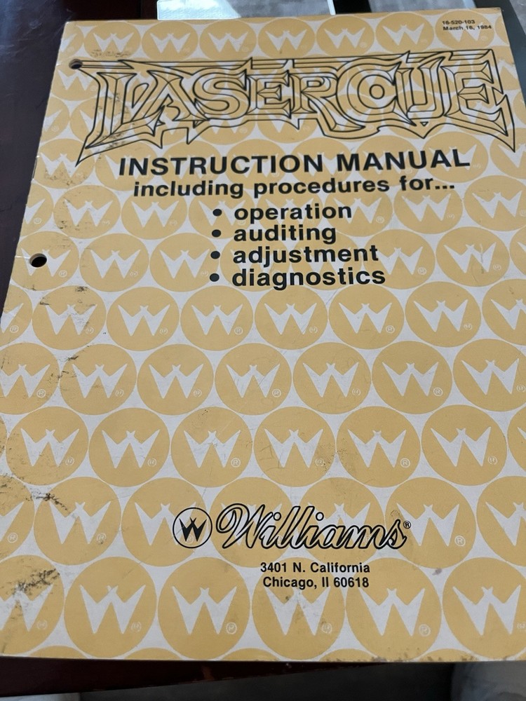 Laser Cue Pinball Manual