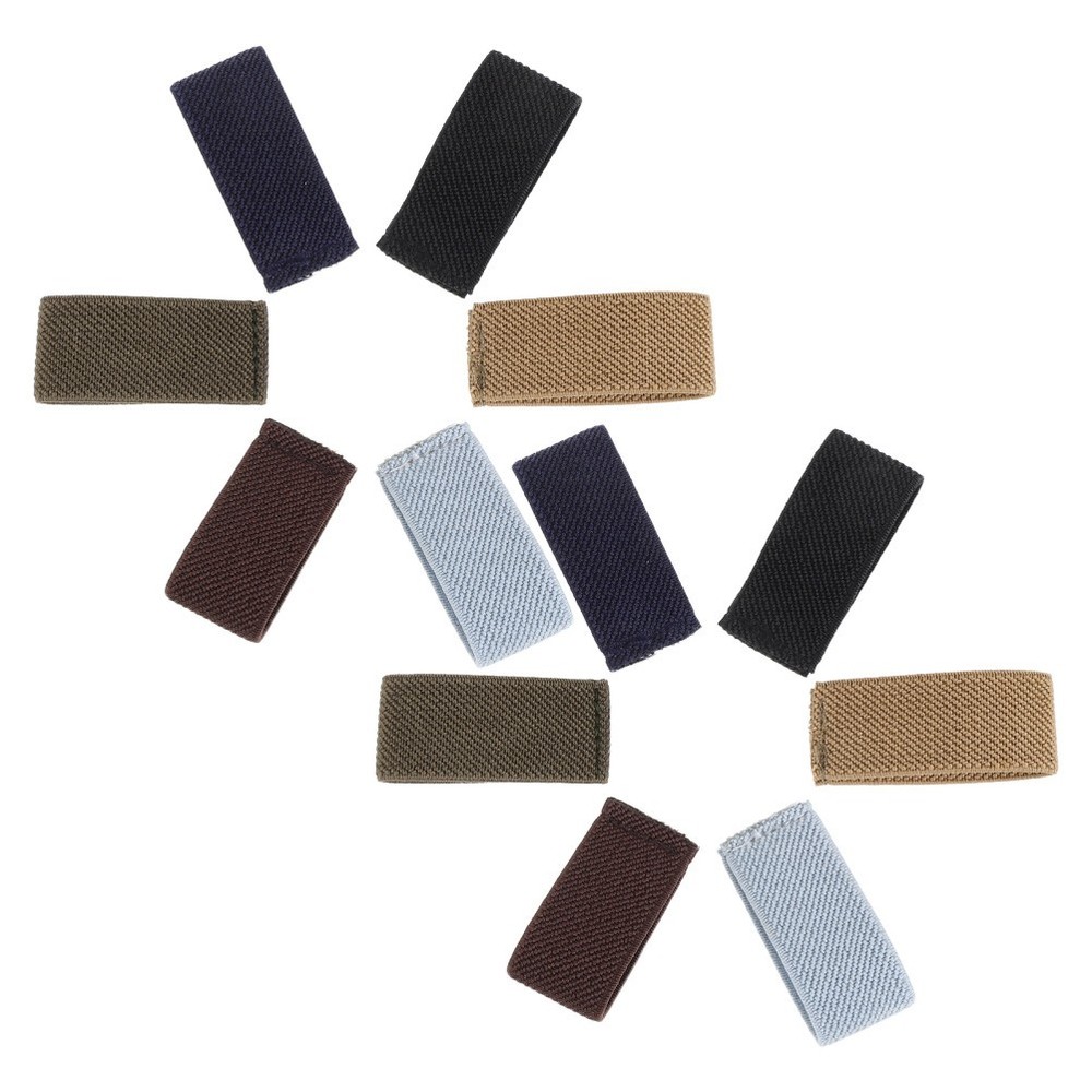 12 Pcs Belt Loop Retainer Elastic Keepers for Duty Backpack Straps Holder