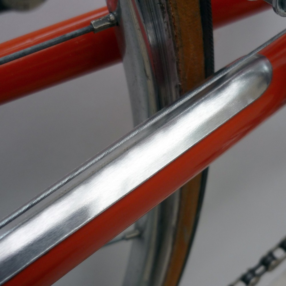 Velobitz Vintage, Retro, Plain Aluminium Chainstay Protector, Self Adhesive