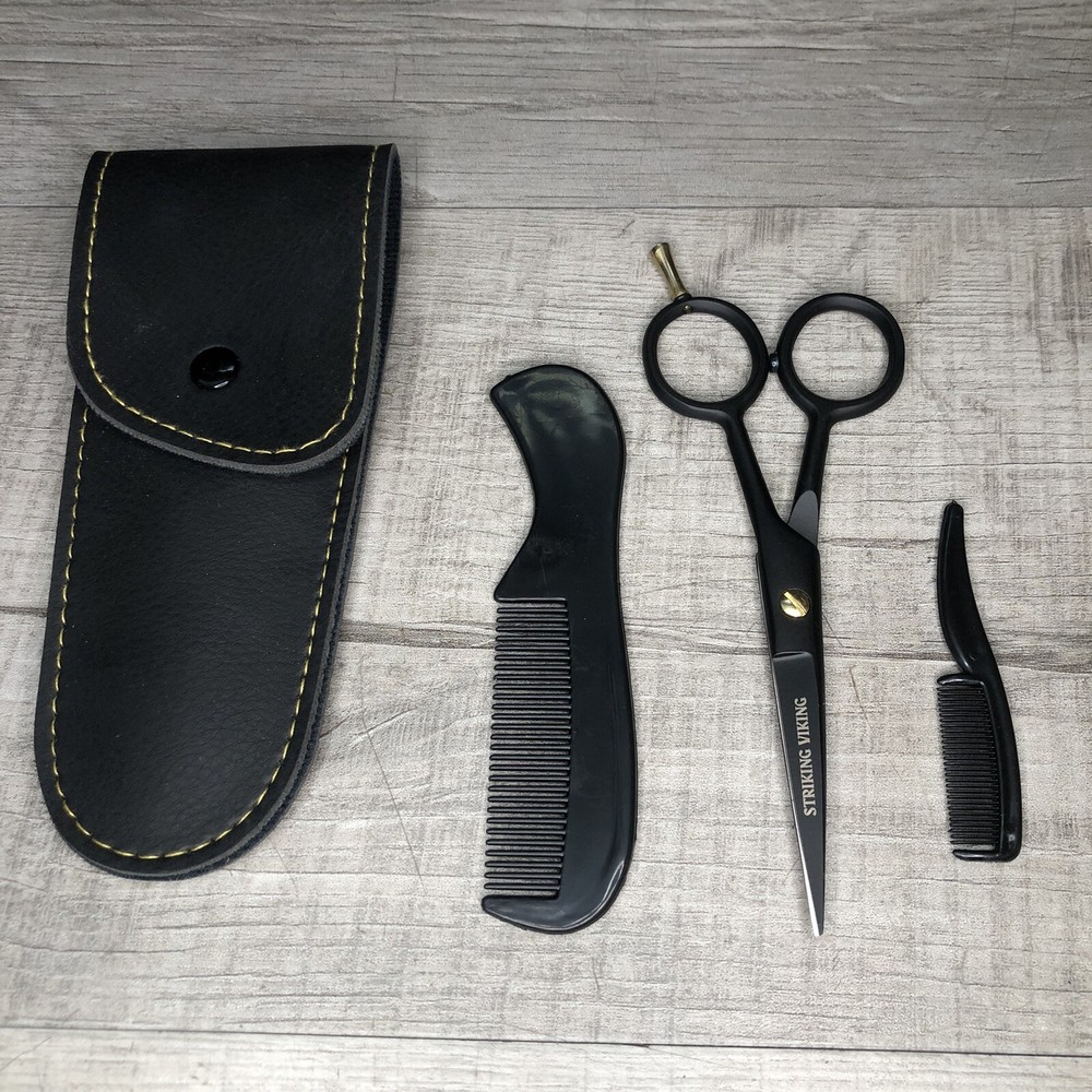 Striking Viking 5-Inch Professional German Beard & Mustache Scissors