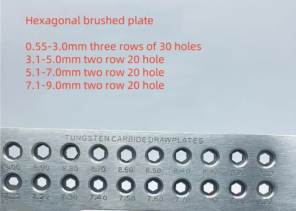 Wire Drawplate Jewelry Making Tools Half Round Square Triangle Hexagonal