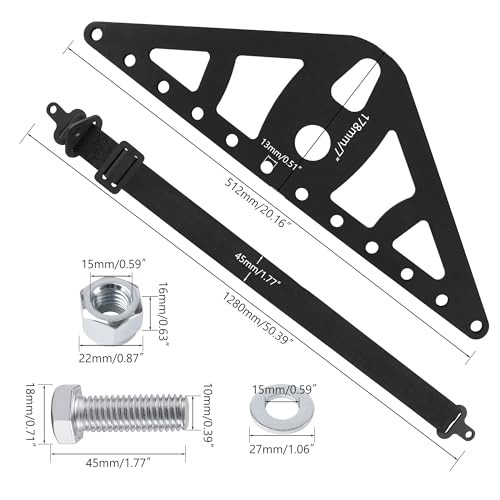 Universal 2/4-Point Engine Lift Sling Kit - 1200lb Capacity, Adjustable Nylon