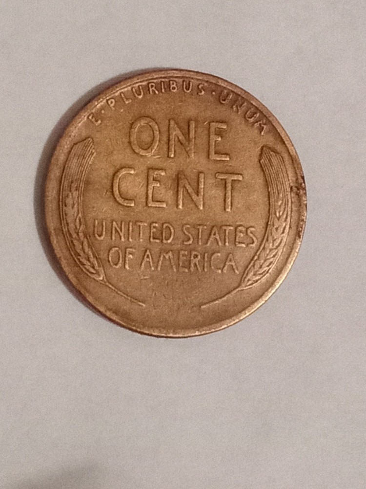 1935 wheat penny, #1, L error, red, quantity=1