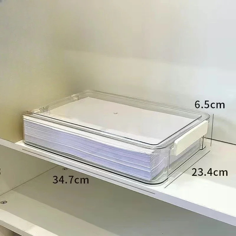 Everyday Orbit™ Acrylic Desktop Document Organizer - Dust-Proof A4 File Box