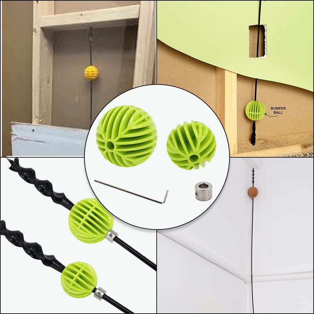 Flex Shank Installer Drill Bit Guide Tools/Cable Bumper Balls for 3/16"...