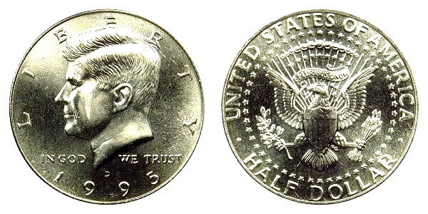 1995 D  Kennedy Half Nice Uncirculated Coin