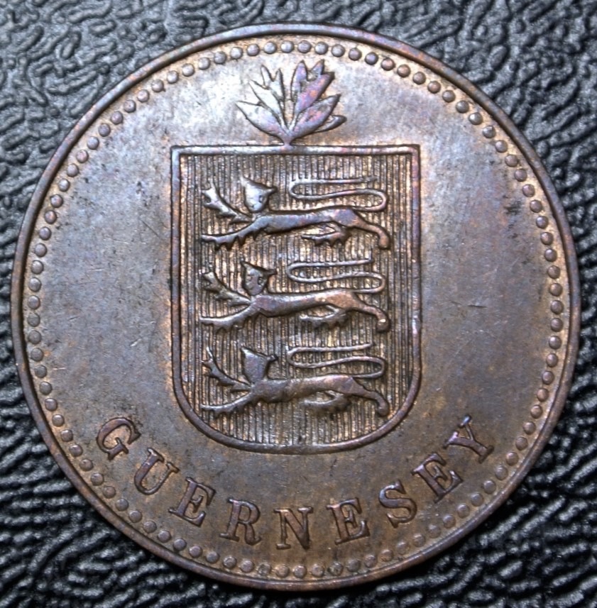 1945 GUERNESEY - 4 DOUBLES - BRONZE - Nice