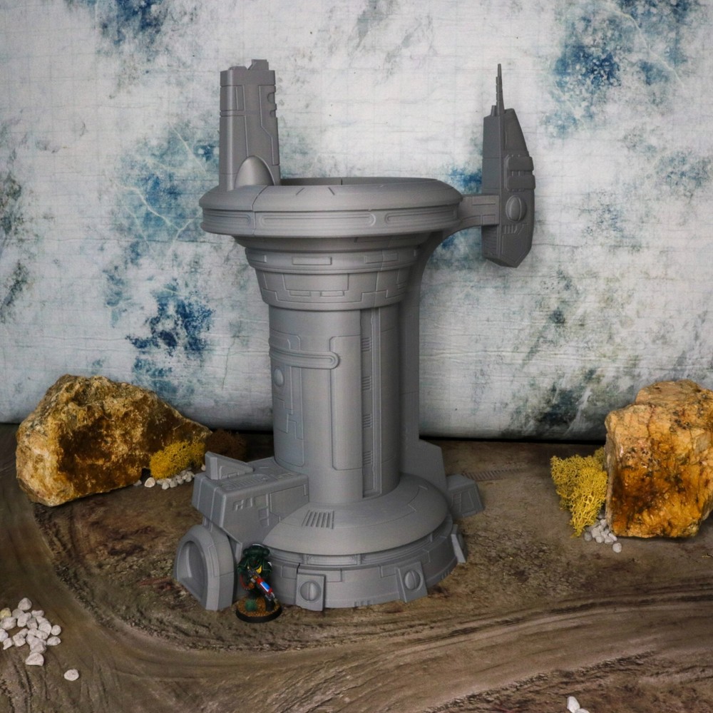 Outpost Tower - United Frontier - Tabletop Wargaming Grimdark Sci-Fi Terrain