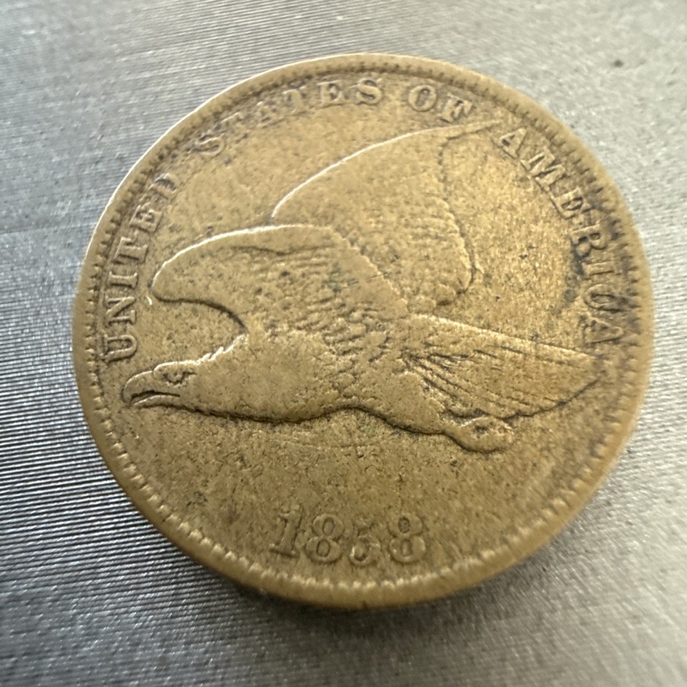 1858 Small Letters Flying Eagle Cent
