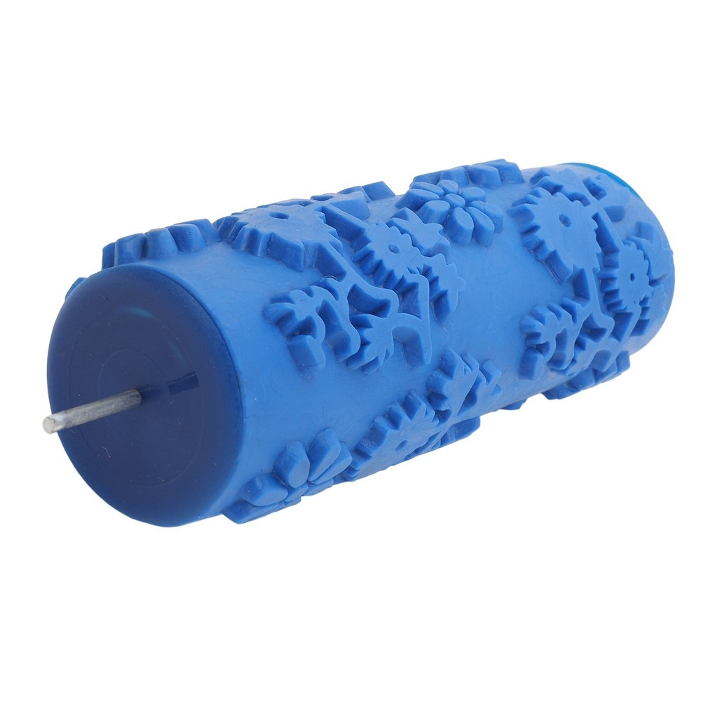 Pattern Paint Roller 5 Inch Flower Design Rubber Decorative Texture Roller