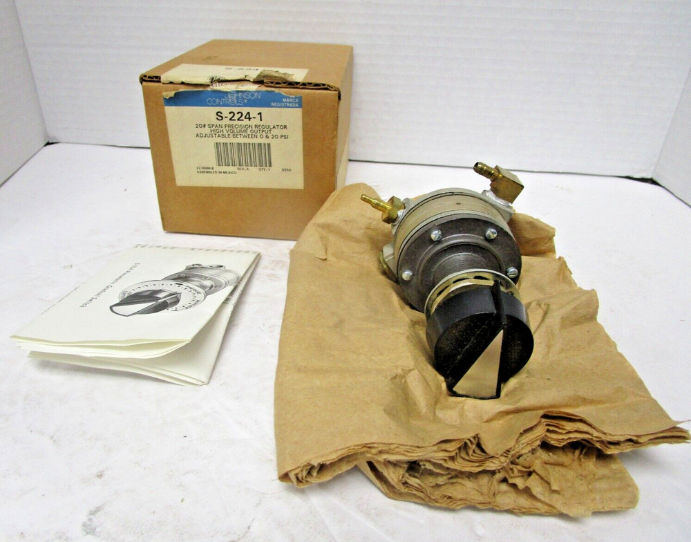 Johnson Controls S-224-1 Precision Regulator 20# 0-20psi