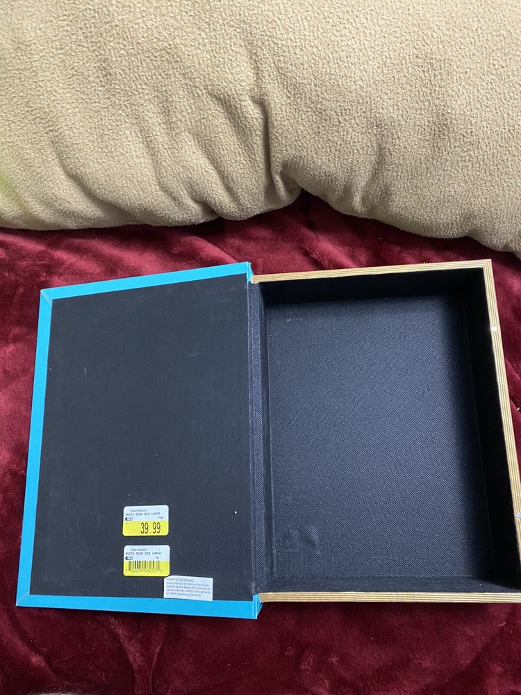 Large Teal Book Box