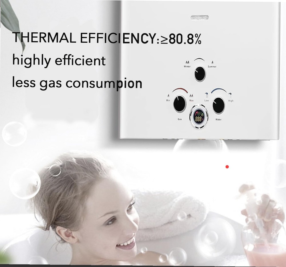18L Hot Water Heater, LPG Propane Gas Water Heater, On Demand Instant Boiler ...