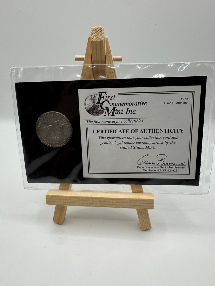 1979-S Susan B Anthony Dollar Type 1 COA First Commemorative Mint