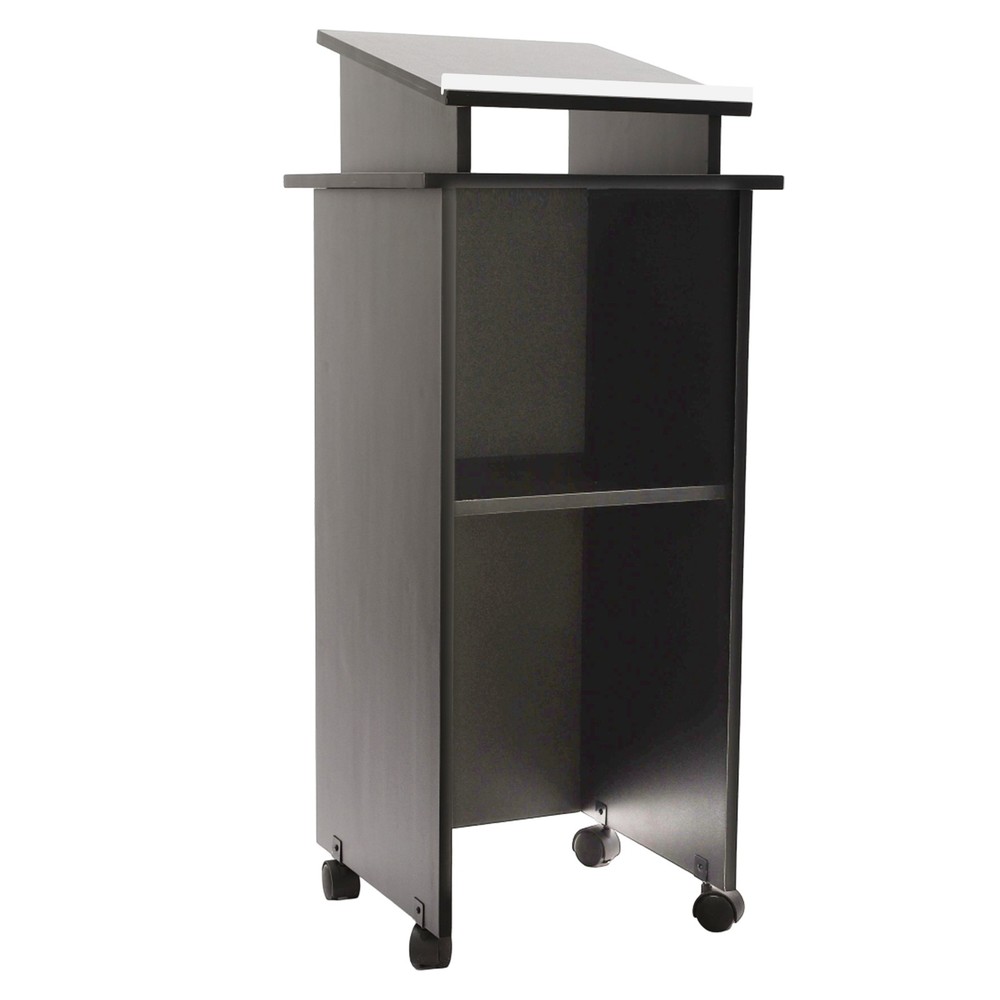 Moveable Lectern Podium Stand, Portable Podium Pulpits Church Pulpit with wheels