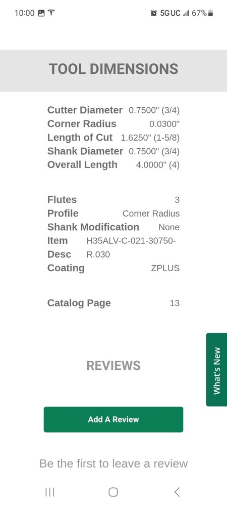Helical 82044 Carbide Roughing Endmill 3/4 Diameter 3 Flute