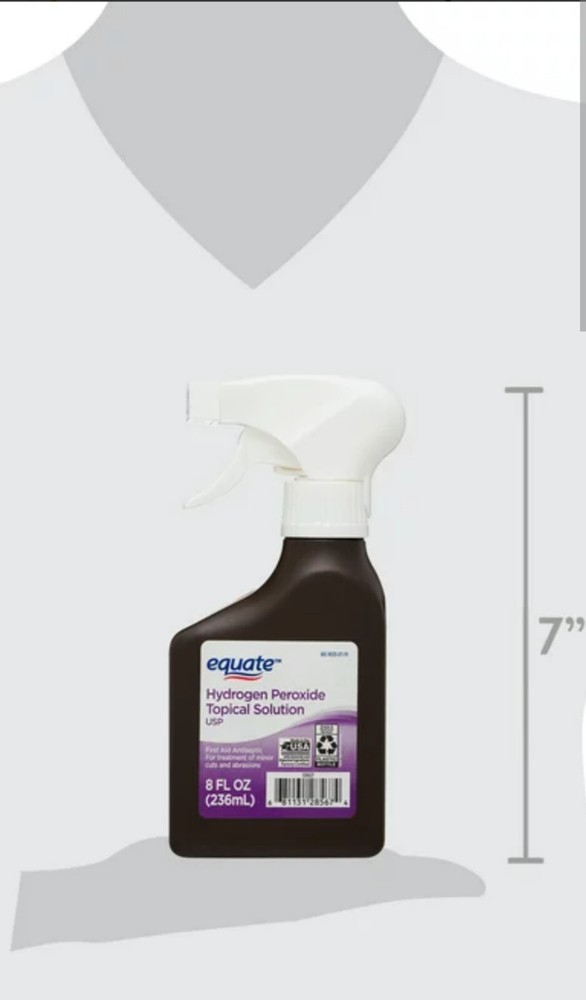 Equate 3% Hydrogen Peroxide Liquid SPRAY Antiseptic, 8 fl. oz. PACK