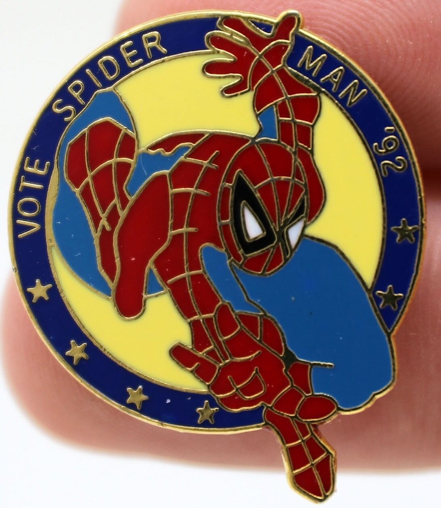 Planet Studios Vote Spider-Man '92 Enamel Pin 1992