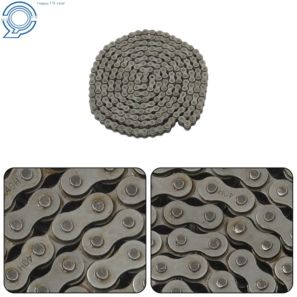 Replacement #40H Heavy Duty Roller Chain 10Ft with 1 Connecting Link