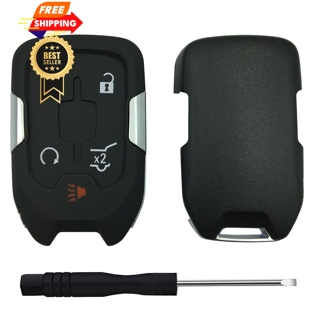 Replacement Keyless Entry Remote Key Fob Shell Case for GMC Acadia Black