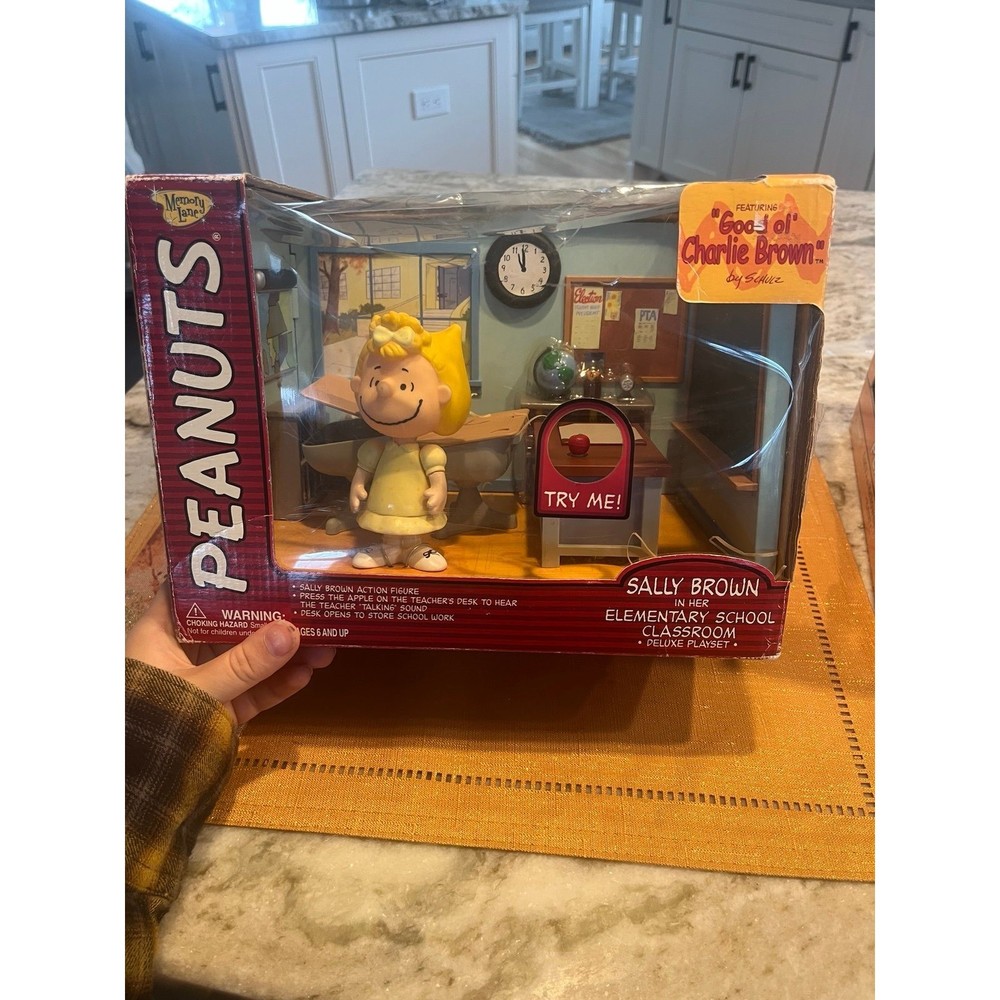 Peanuts Sally Brown In Her Elementary School Classroom Deluxe Playset