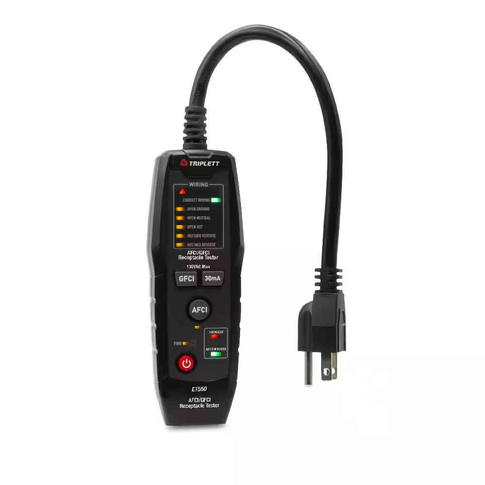 Digital AFCI/GFCI Receptacle Tester
