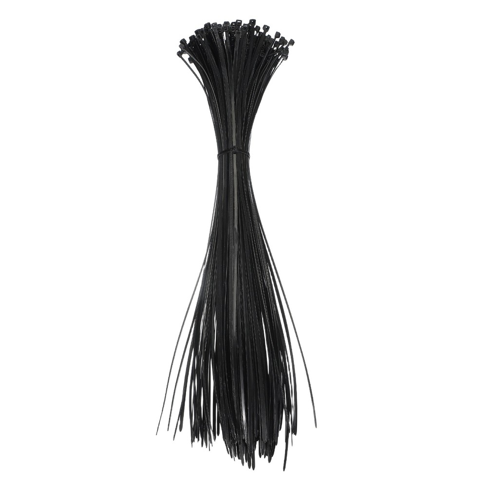 200Pcs 20 Inch x 4 mm Zip Ties, Self-Locking Nylon Wire Cable Ties Black