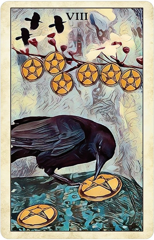 Pocket Size Crow Tarot Card Deck!